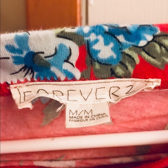 Flowery Bathing Suit Coverup - Picture 2 of 2